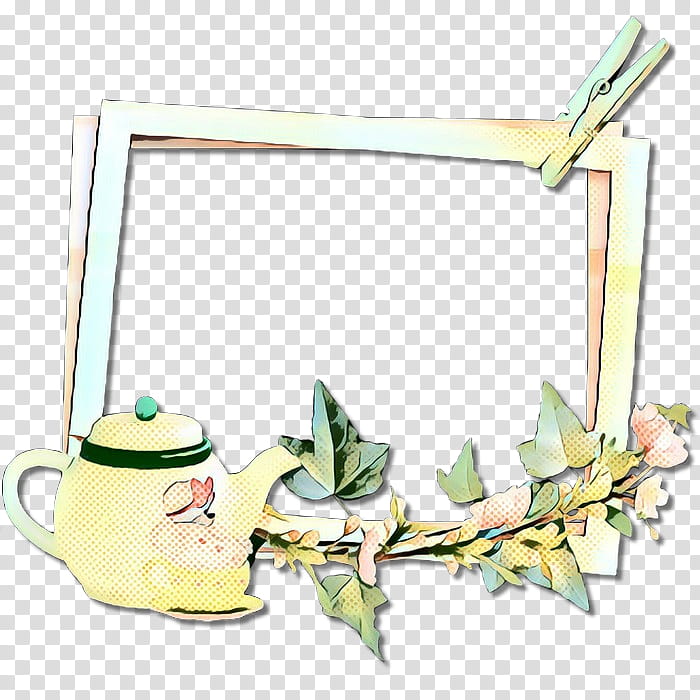 Retro Background Frame, Pop Art, Vintage, Coffee Cup, Amphibians, Mug, Watering Cans, Teapot transparent background PNG clipart