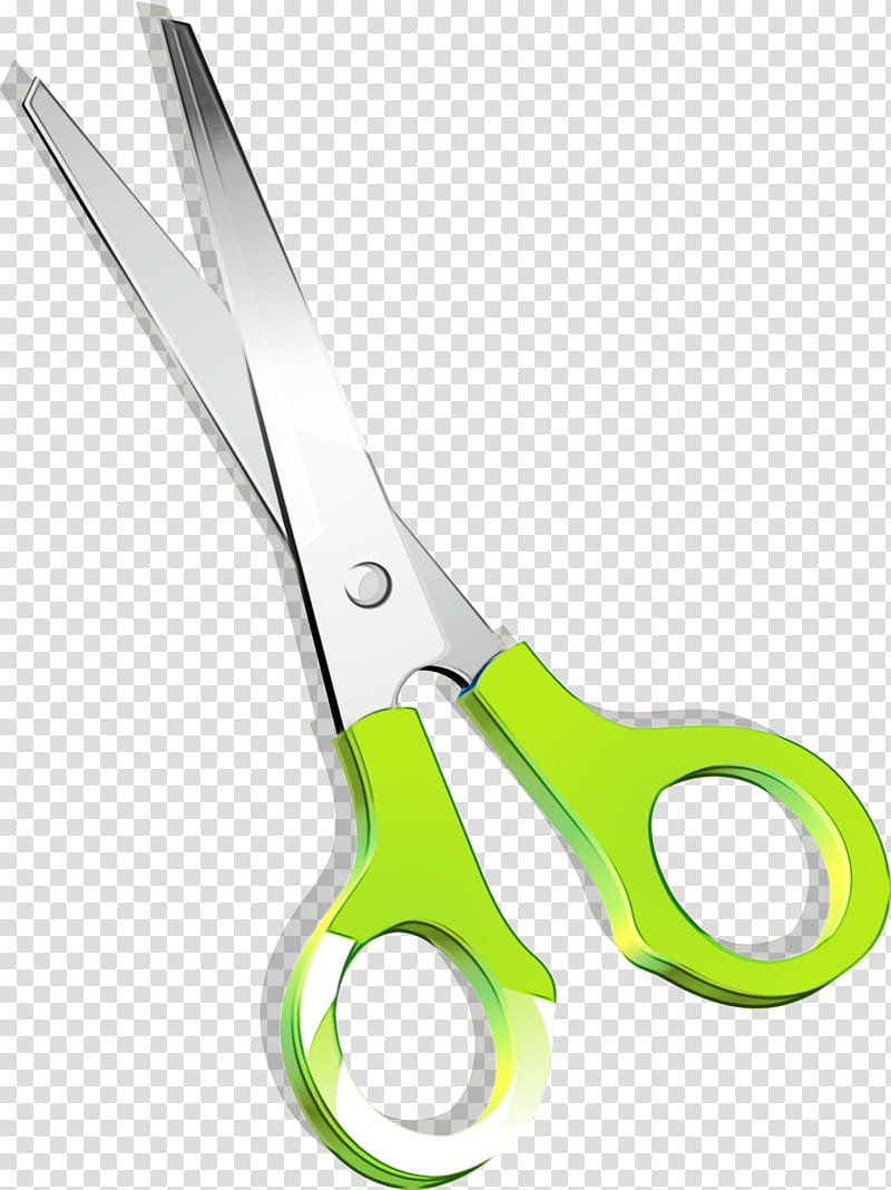 Watercolor, Paint, Wet Ink, Scissors, Haircutting Shears, Angle, Line, Cutting Tool transparent background PNG clipart