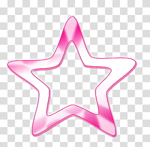 pink star frame transparent background PNG clipart