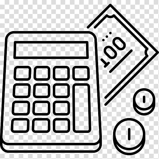 Cartoon Money, Calculator, Accounting, Numeric Keypads, Calculation, Finance, Black White M, Text transparent background PNG clipart