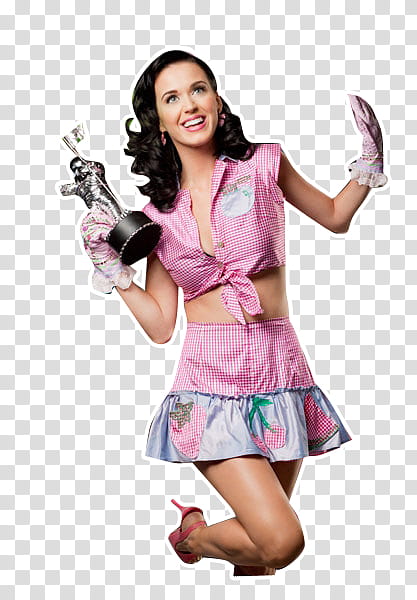 katy perry de , Katy Perry smiling while holding trophy transparent background PNG clipart