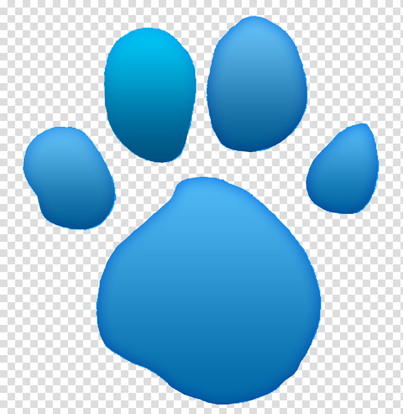 blue wildcat paw print clip art