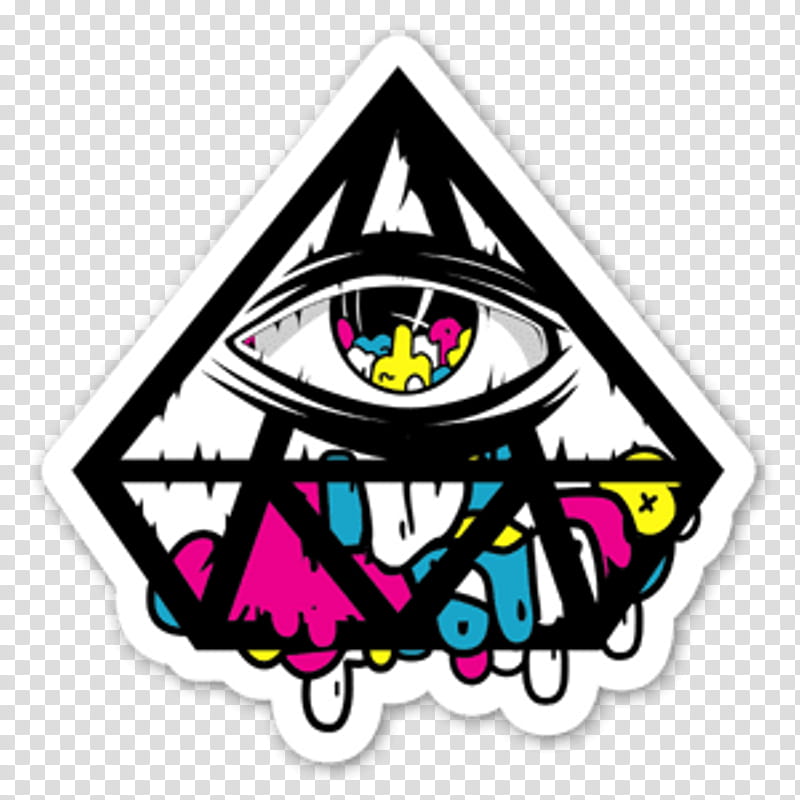 All seeing eye. Black illuminati symbol, providence eyed emblem