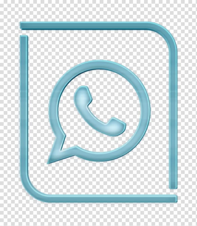 logo icon whatsapp icon, Aqua, Turquoise, Symbol transparent background PNG clipart