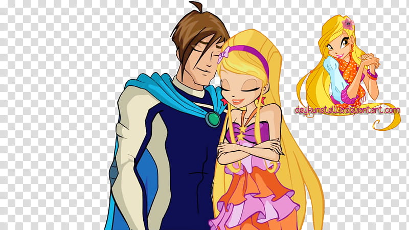 Stella and Brandon Winx transparent background PNG clipart