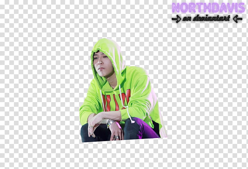 G Dragon BIGBANG, man wearing pullover transparent background PNG clipart