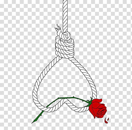 white rope with red rose transparent background PNG clipart