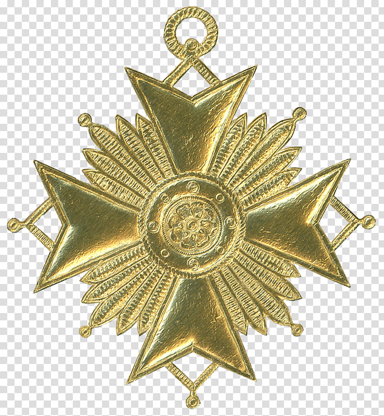 German Dresden Gold Paper Medallion Ornament , gold-colored medal illustration transparent background PNG clipart