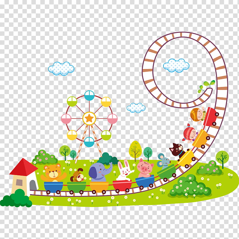 Child, Wall Decal, Roller Coaster, Room, Sticker, Drawing, Cartoon, Poster transparent background PNG clipart