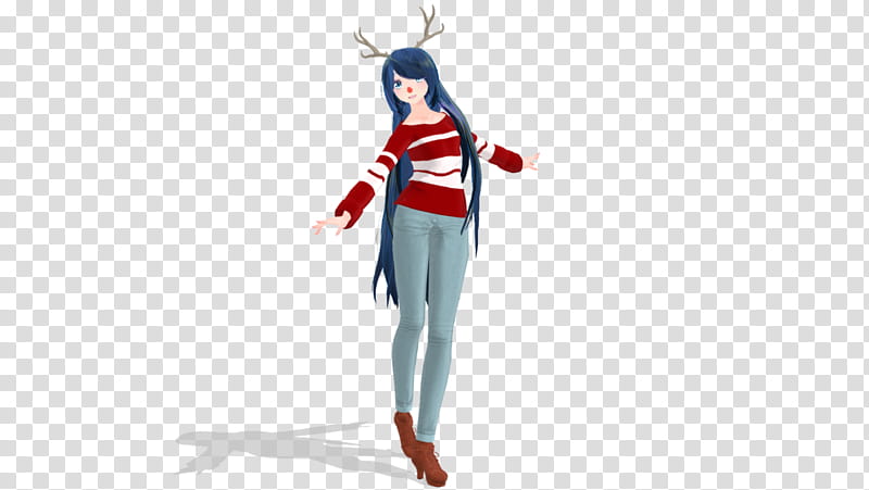 Christmas ItsFunneh MMD DL transparent background PNG clipart
