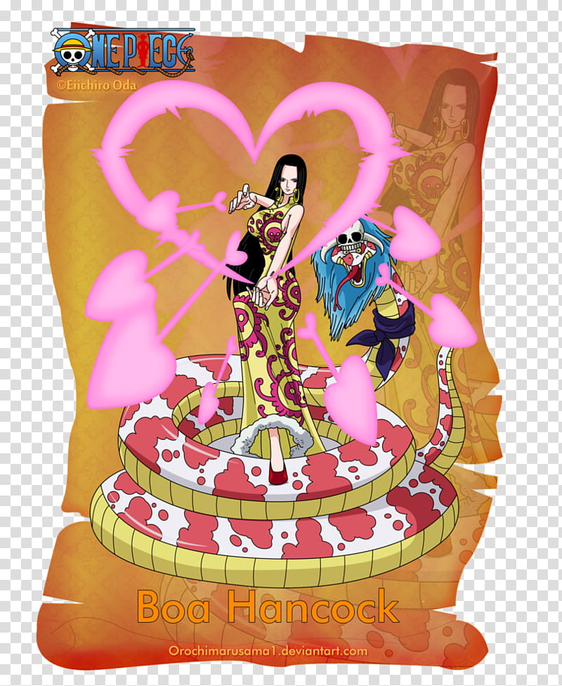 Boa Hancock, snake woman poster transparent background PNG clipart