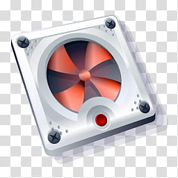 Assembly Line Computer V, orange fan icon transparent background PNG clipart