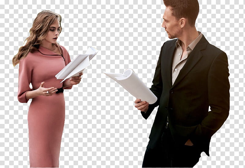 Tom Hiddleston y Cara Delevigne transparent background PNG clipart