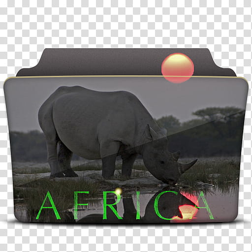 TV Icons Set , David Attenborough's Africa transparent background PNG clipart