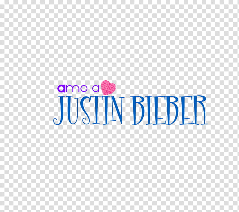 Texto amo a Justin Bieber transparent background PNG clipart