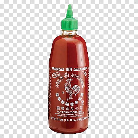 RENDERS Red Things Thanks for the  Watchers, siracha hot chili sauce bottle transparent background PNG clipart