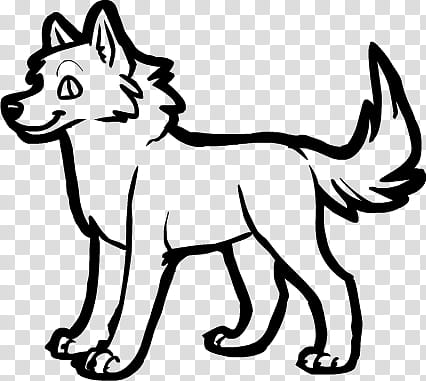 Free Wolf Line art for Adoptables No , dog illustration transparent background PNG clipart