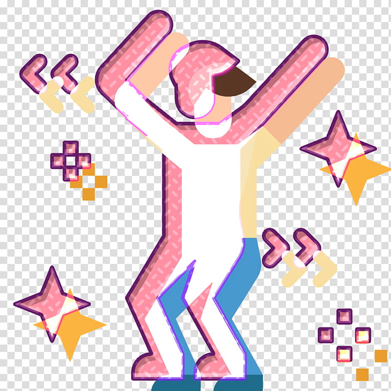 Dancing icon Music icon Party icon, Cartoon transparent background PNG clipart