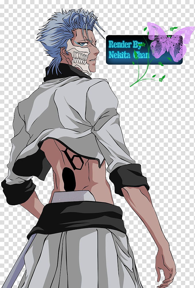 Render Grimmjow, male anime character illustration transparent background PNG clipart