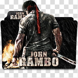 Rambo Collection Part  Folder Icon , John Rambo v_x transparent background PNG clipart