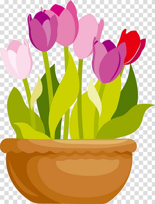 Drawing Of Family, Flower, Flowerpot, Vase, Cartoon, Decoupage, Tulip, Plant transparent background PNG clipart