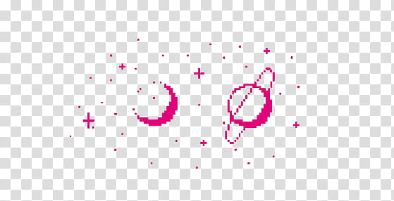 PASTEL PIXELS IV, pink constellations transparent background PNG clipart