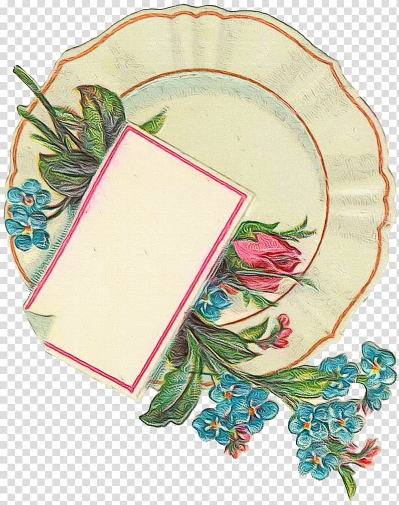 Floral Vintage, Paper, Plate, Floral Design, Child, Scrubs, Letter, Ephemera transparent background PNG clipart