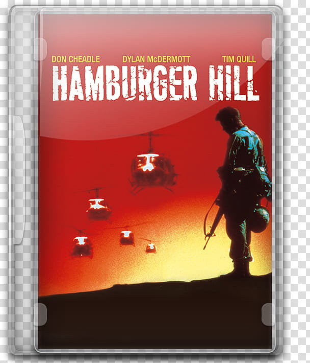Hamburger Hill  DVD Case Icon transparent background PNG clipart