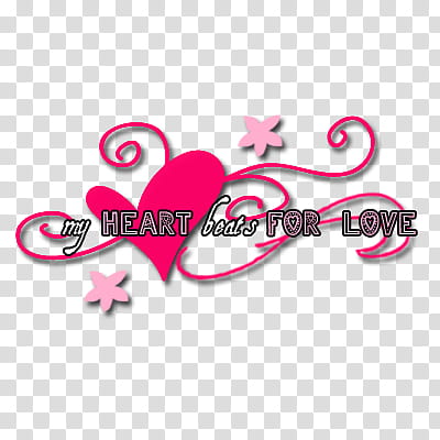 Texts, my heart beats for love text transparent background PNG clipart