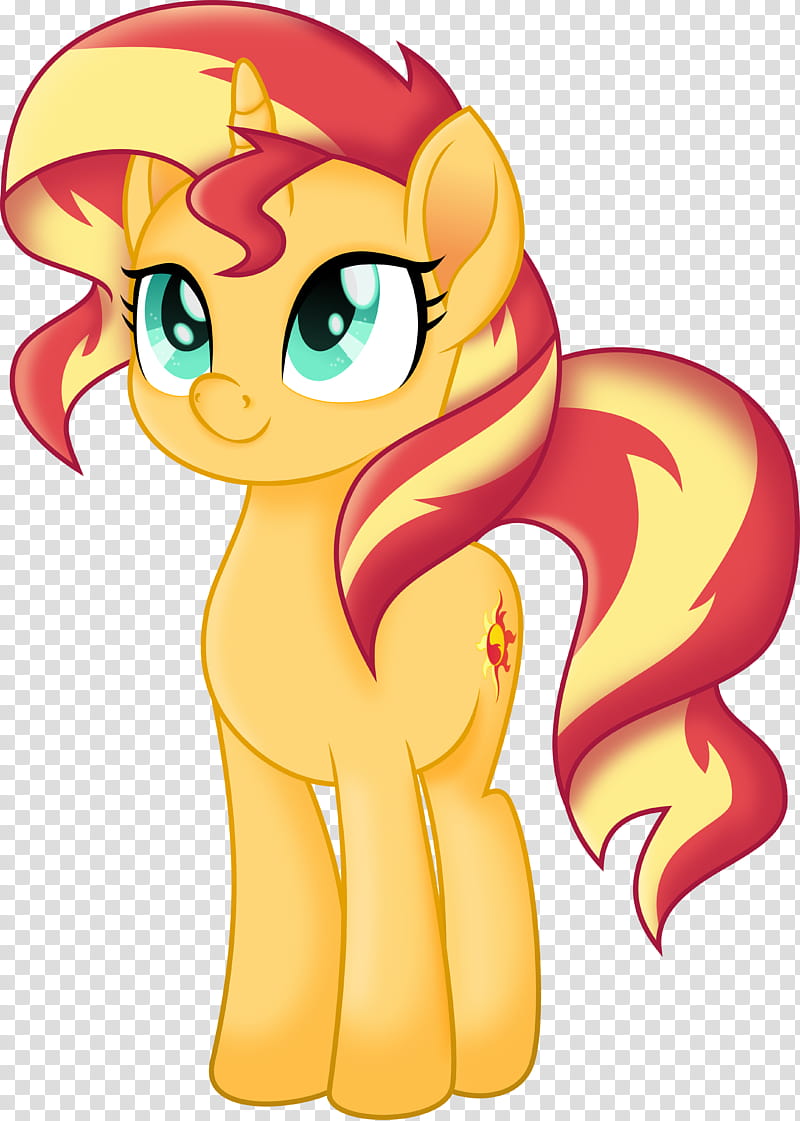 MLP Movie Sunset Shimmer, yellow My Little Pony transparent background PNG clipart