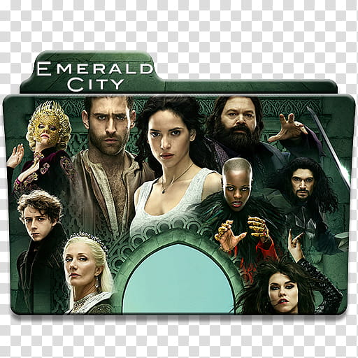 Emerald City main folder season  icons,  transparent background PNG clipart