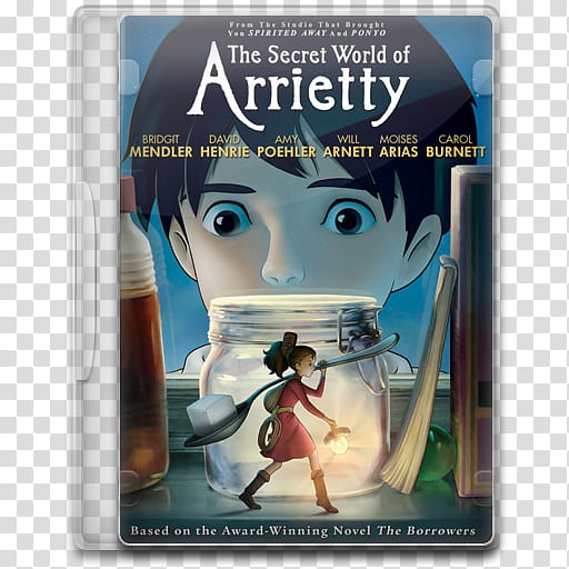 Movie Icon Mega , The Secret World of Arrietty, The Secret World of Arrietty movie case transparent background PNG clipart