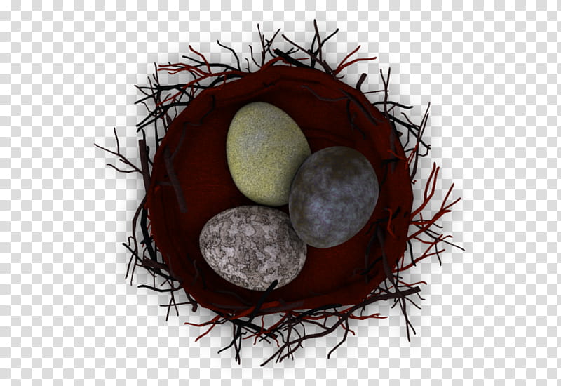RPG Map Elements , three eggs in red nest transparent background PNG clipart