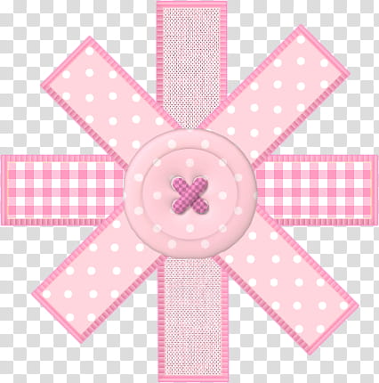 Ribbon Flowers, pink and white ribbons transparent background PNG clipart