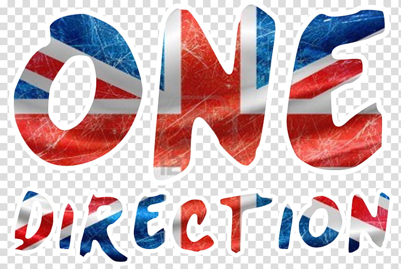 Texto One Direction Bordes Blancos, flag of U.K One Direction transparent background PNG clipart
