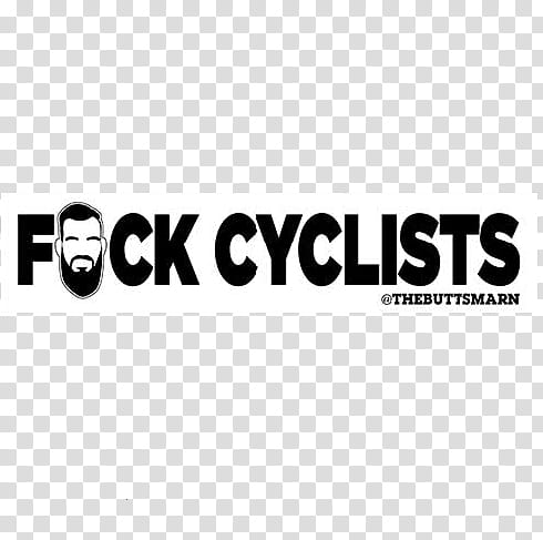 Isacc Butterfield Fuck Cyclists Logo transparent background PNG clipart