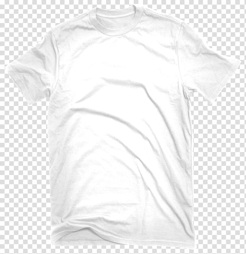 Camiseta blanca silueteada transparent background PNG clipart
