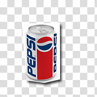 s Stickers, red and blue Pepsi metal can illustration transparent background PNG clipart