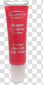 red Clarins Bume Couleur Lavres lip balm soft-tube transparent background PNG clipart