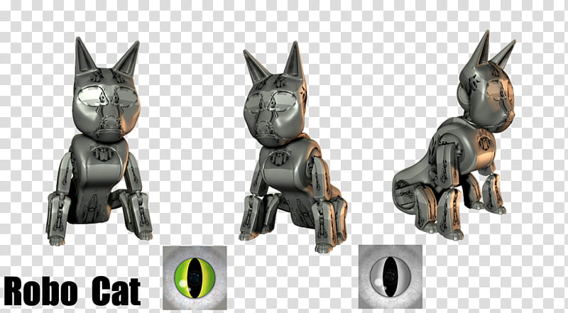 Robo Cat, gray Robo cat illustration transparent background PNG clipart