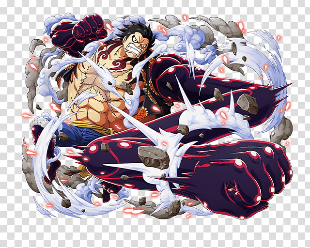 Monkey D Luffy Gear 5 Colored Transparent PNG - PNGAnime