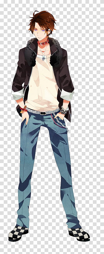 Anime Boy render, male anime character transparent background PNG clipart