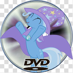 All icons in mac and ico PC formats, Video, trixiedvdplayer, My Little Pony DVD disc icon transparent background PNG clipart