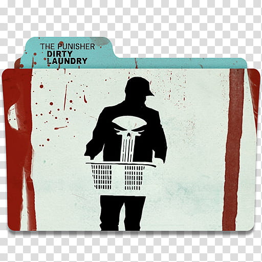 The Punisher folder icon, The Punisher Dirty Laundry. () transparent background PNG clipart