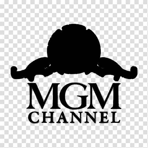 TV Channel icons , mgm_black, black MGM Channel logo transparent background PNG clipart