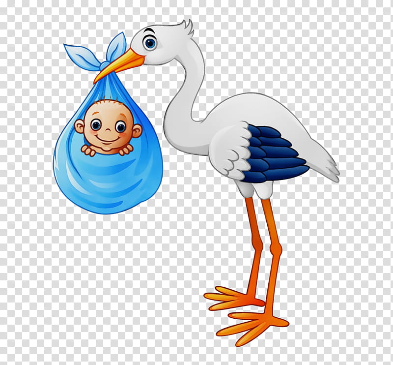 Cartoon Baby Bird, Stork, Cartoon, Cuteness, White Stork, Ciconiiformes, Beak, Animal Figure transparent background PNG clipart