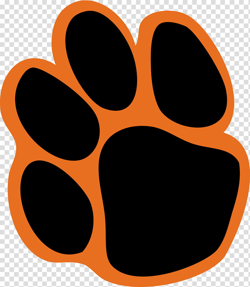 Tiger Paw, University Of The Pacific, Washington University In St Louis, Pacific Tigers Womens Basketball, Washington University Bears Football, Logo, Rochester Institute Of Technology, Orange transparent background PNG clipart