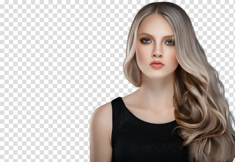 Beauty Hairdresser Hairstyle Model, Blond, Long Hair, Head Hair, Cosmetics, Woman, Shampoo, Fashion transparent background PNG clipart