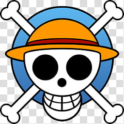 One Piece Pirate Flag Logo - One Piece Flag, HD Png Download , Transparent  Png Image - PNGitem