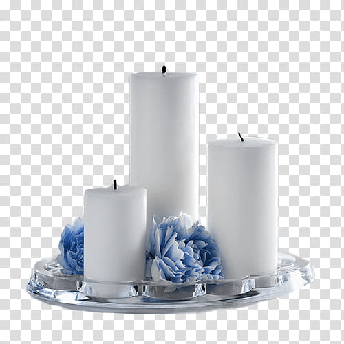 Velas Estilo Vintage, three white pillar candles transparent background PNG clipart